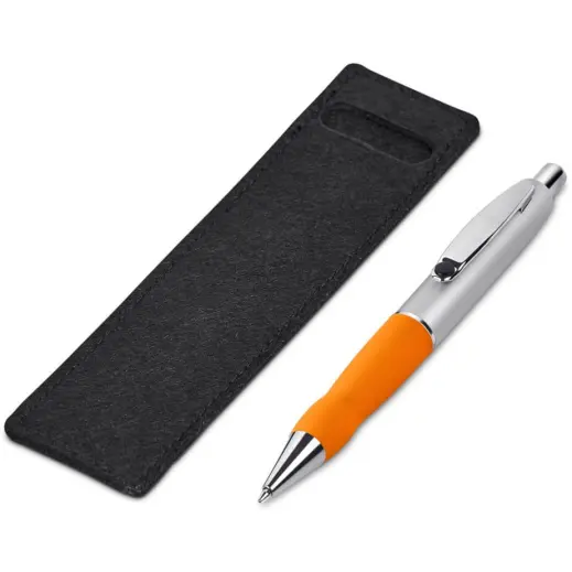 Altitude Turbo Tide Ball Pen in Felt Pouch - Orange